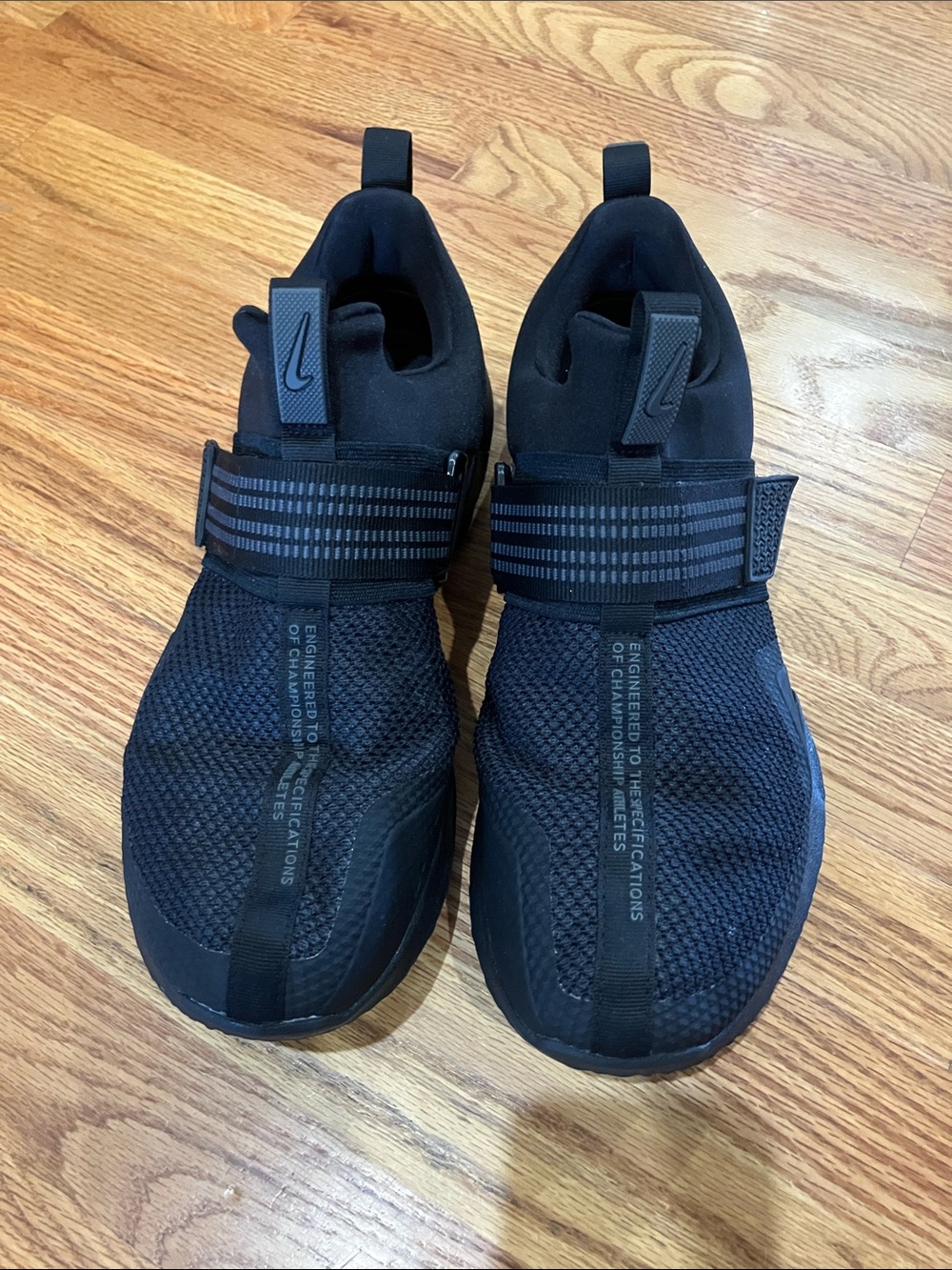 Nike Metcon Men’s Black Slip-On Athletic Sneakers with Midfoot Strap Sz 11.5 GUC